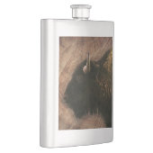 Wood Bison Buffalo Flachmann (Rechts)