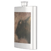 Wood Bison Buffalo Flachmann (Links)