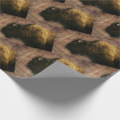 Wood Bison Buffalo Geschenkpapier (Ecke)