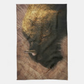 Wood Bison Buffalo Geschirrtuch (Vertikal)