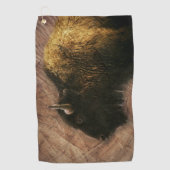 Wood Bison Buffalo Golfhandtuch (Vorderseite)