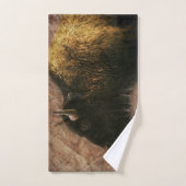 Wood Bison Buffalo Handtuch (Handtuch)