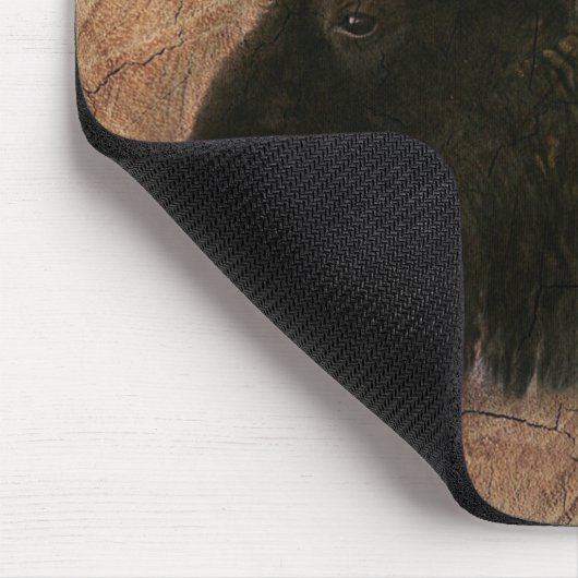 Wood Bison Buffalo Mousepad (Ecke)