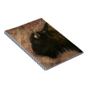 Wood Bison Buffalo Notizblock (Rechte Seite)