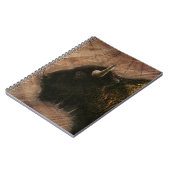 Wood Bison Buffalo Notizblock (Linke Seite)