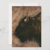 Wood Bison Buffalo Save The Date (Vorderseite)