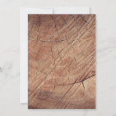 Wood Bison Buffalo Save The Date (Rückseite)