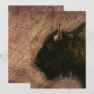 Wood Bison Buffalo Save The Date
