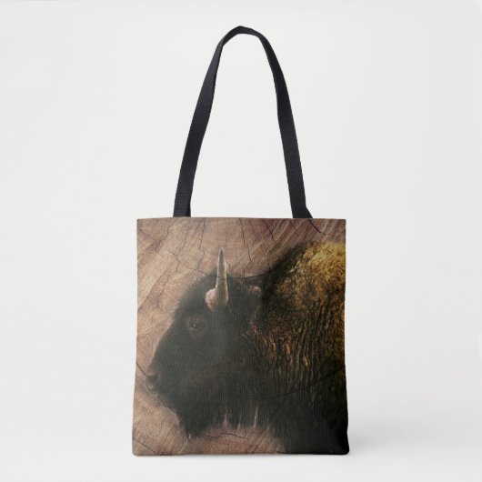Wood Bison Buffalo Tasche (Vorderseite)