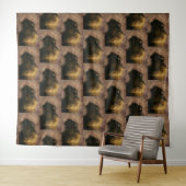 Wood Bison Buffalo Wandteppich (Beispiel (Horizontal))