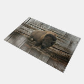 Wood Bison Fußmatte (Schrägansicht)