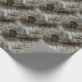 Wood Bison Geschenkpapier (Ecke)