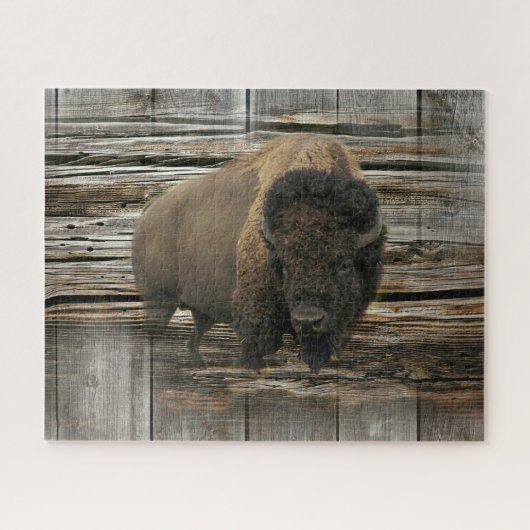Wood Bison Puzzle (Horizontal)