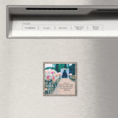 Wood Blume Bouquet Liebe Wedding Aisle Bible Verse Magnet (In Situ (Geschirrspüler))