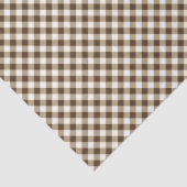 Wood Brown Gingham Seidenpapier (Detail)