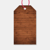 Wood Brush Script Lights Vintager Truck Geschenkanhänger (Rückseite)