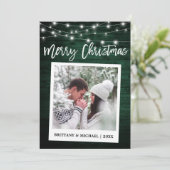 Wood Brush Script Sofortkamera Weihnachten (Stehend Vorderseite)