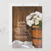 Wood Bucket Daisies Country Wedding Save the Date (Vorderseite)