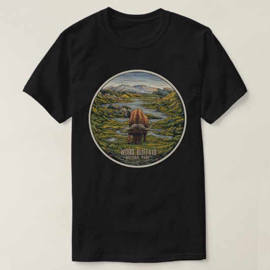 Wood Buffalo Nationalpark T-Shirt (Design vorne)