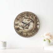 Wood Burned Swing Tree Wall Clock Große Wanduhr (Zuhause)