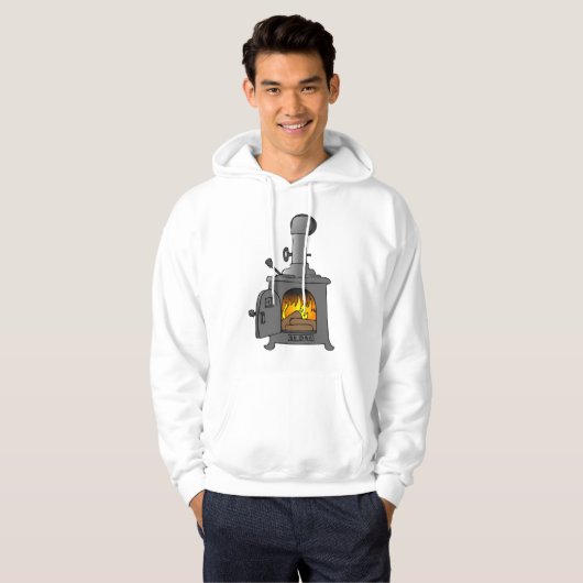 Wood Burner Stove Hoodie (Vorne ganz)