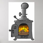 Wood Burner Stove Poster (Vorne)