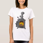 Wood Burner Stove T-Shirt (Vorderseite)