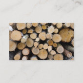 Wood Business Card Visitenkarte (Rückseite)