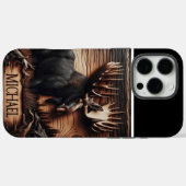 Wood Carved Moose Plaque Case-Mate iPhone Hülle (Rückseite (Horizontal))