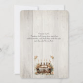 Wood Christian Two Become One Einladung (Rückseite)