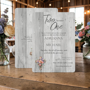 Wood Christian Zwei werden Eins Einladung