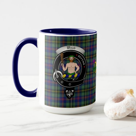 Wood Clan Abzeichen Combo 15oz Tasse (Mit Donut)