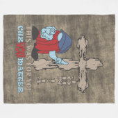 Wood Cross Cuz Matter John 1 14 Fleecedecke (Vorderseite (Horizontal))
