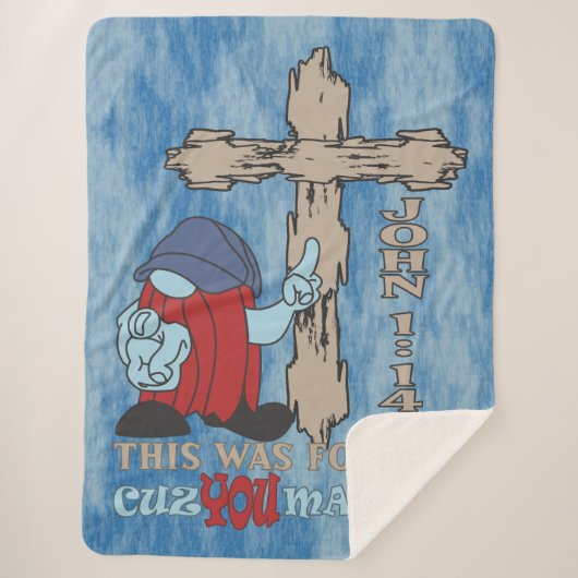 Wood Cross Cuz Matter John 1 14 Sherpadecke (Vorderseite)