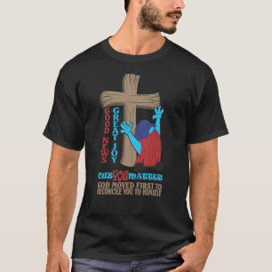 Wood Cross Cuz zählt Gospel-T - Shirt