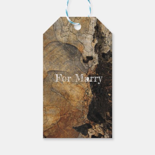 Wood Custom Gift Tag Geschenkanhänger (Vorderseite)