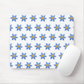 Wood Daisy Blume auf White Mousepad (Mit Mouse)