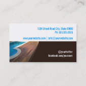 Wood Deck/Decking Contractor Visitenkarte (Rückseite)