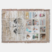 Wood Deer Baby's First Year Foto Collage Decke (Vorderseite)