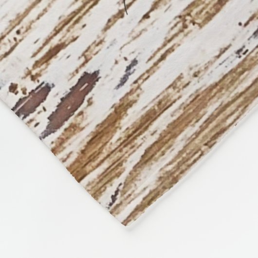 Wood Deer Baby's First Year Foto Collage Fleecedecke (Ecke)