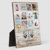 Wood Deer Baby's First Year Foto Collage Fotoplatte (Seite)