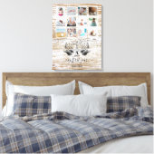 Wood Deer Baby's First Year Foto Collage Leinwanddruck (Insitu (Schlafzimmer))