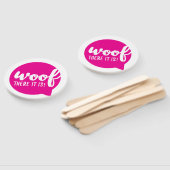 Wood dort ist es - K9 Quotes Berühmtes Dog Quotes Fächer (Non-assembled)