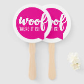 Wood dort ist es - K9 Quotes Berühmtes Dog Quotes Fächer (Vorne und Hinten)