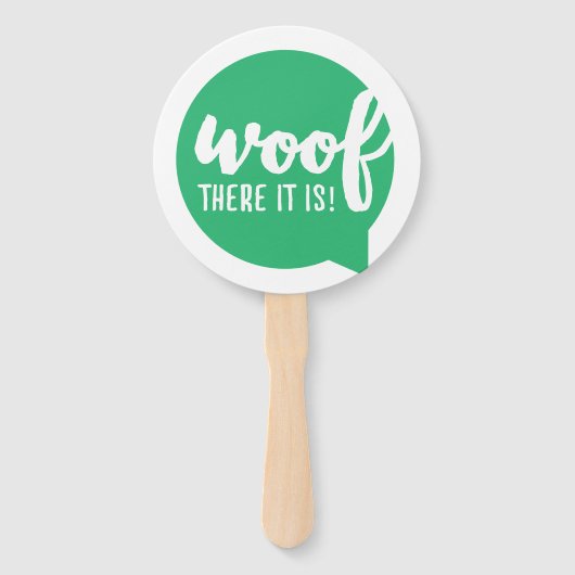 Wood dort ist es - K9 Quotes Berühmtes Dog Quotes Fächer (Vorderseite)