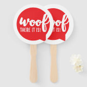 Wood dort ist es - K9 Quotes Berühmtes Dog Quotes Fächer (Vorne und Hinten)