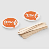 Wood dort ist es - K9 Quotes Berühmtes Dog Quotes Fächer (Non-assembled)