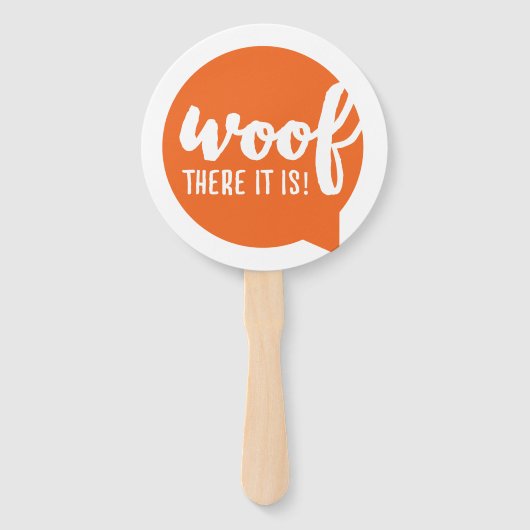 Wood dort ist es - K9 Quotes Berühmtes Dog Quotes Fächer (Vorderseite)