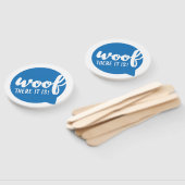 Wood dort ist es - K9 Quotes Berühmtes Dog Quotes Fächer (Non-assembled)