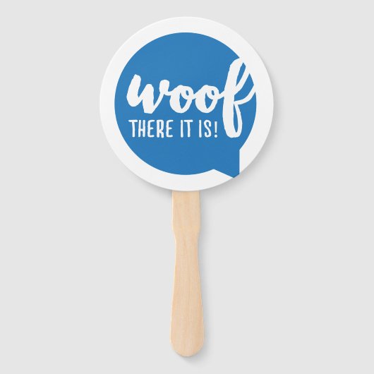 Wood dort ist es - K9 Quotes Berühmtes Dog Quotes Fächer (Vorderseite)